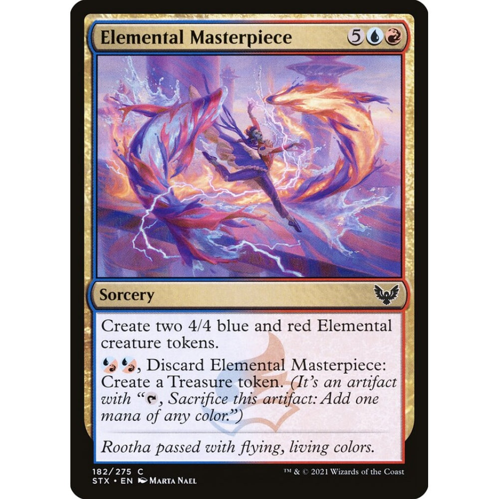 Elemental Masterpiece common 182 Magic the Gathering Strixhaven: School of Mages