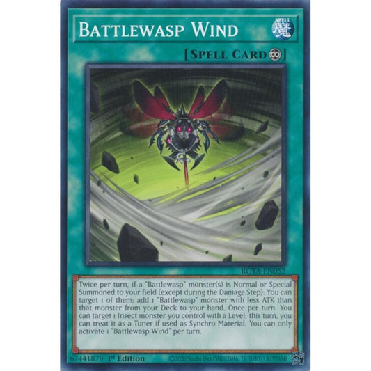 Battlewasp Wind ROTA-EN052 Common Yu-Gi-Oh Rage of the Abyss