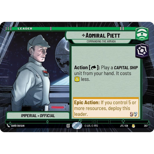 Admiral Piett, R, JTL 267) Hyperspace, Star Wars Unlimited