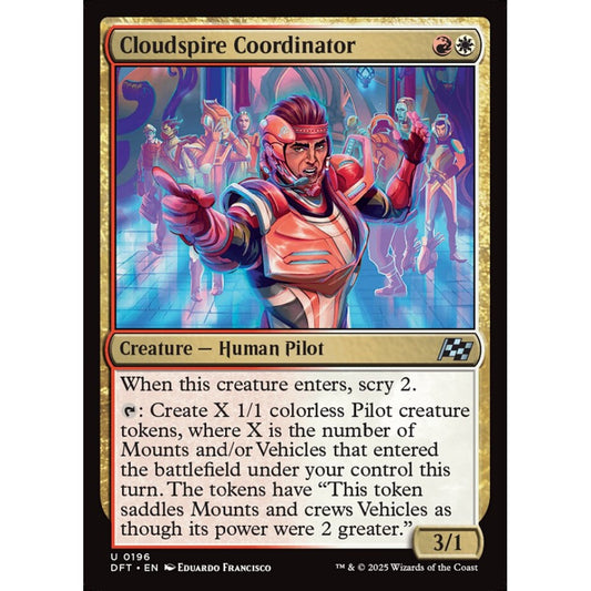 Cloudspire Coordinator, 196, uncommon, Magic: The Gathering, Aetherdrift