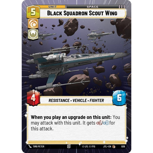 Black Squadron Scout Wing, C, JTL 936) Hyperspace Foil, Star Wars Unlimited