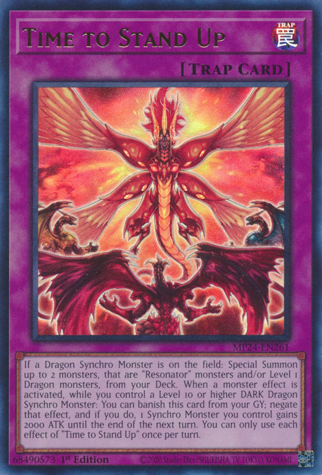 Time to Stand Up MP24-EN261 Ultra Ultra Rare Yu-Gi-Oh 25th Anniversary Tin: Dueling Mirrors in Art