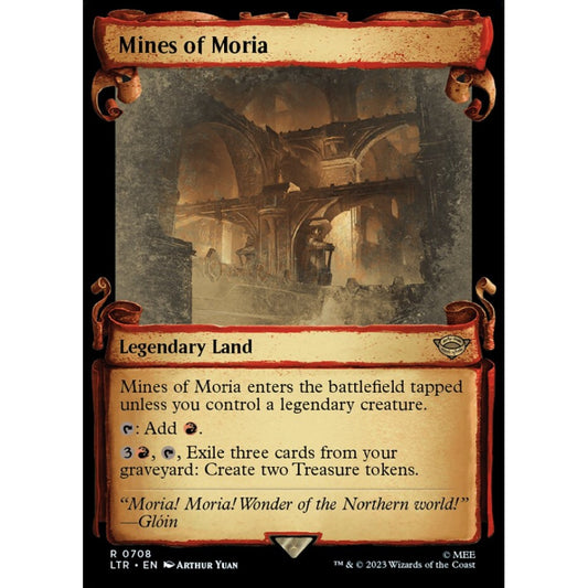 Mines of Moria, rare, 708, Magic the Gathering, The Lord of the Rings: Tales of Middle-earth