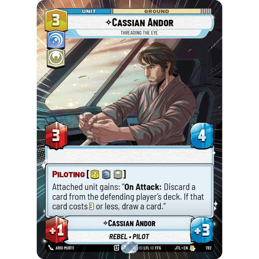 Cassian Andor, R, JTL 782) Hyperspace Foil, Star Wars Unlimited