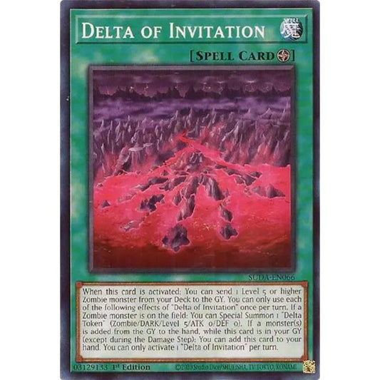 Delta of Invitation SUDA-EN066 Common Yu-Gi-Oh Supreme Darkness