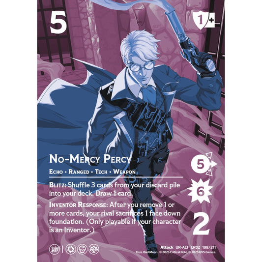 No-Mercy Percy, 199/211, CR02, Universus, Critical Role: Heroes Of Exandria, Attack, UR-ALT