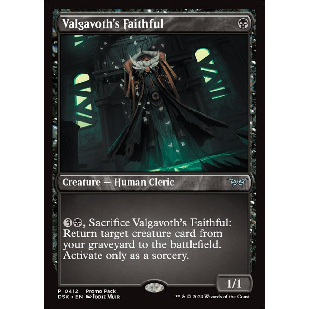Valgavoth's Faithful, 412, uncommon, Magic: The Gathering, Duskmourn: House of Horror