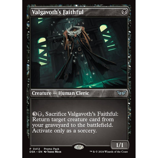 Valgavoth's Faithful, 412, uncommon, Magic: The Gathering, Duskmourn: House of Horror