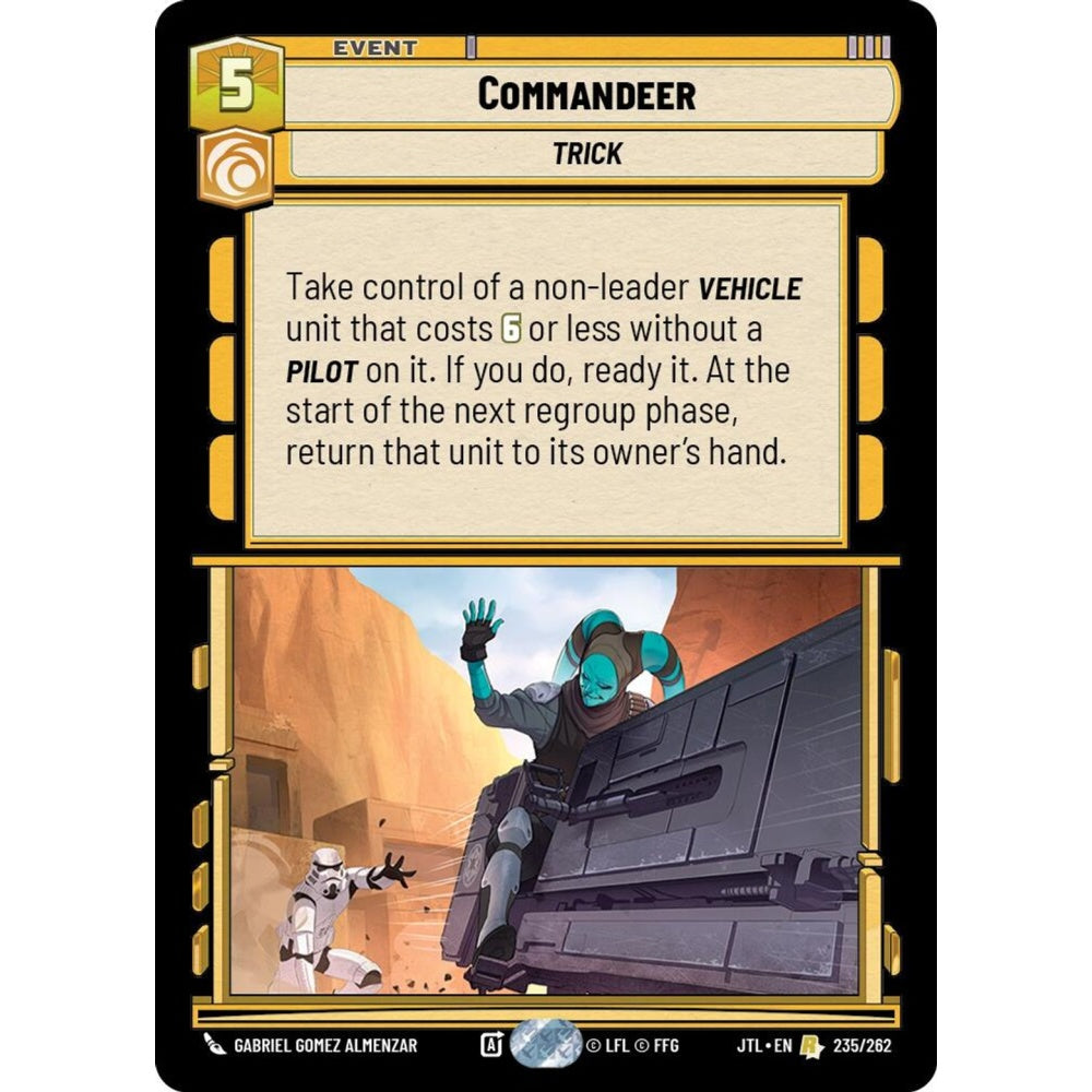 Commandeer, R, JTL 235), Star Wars Unlimited