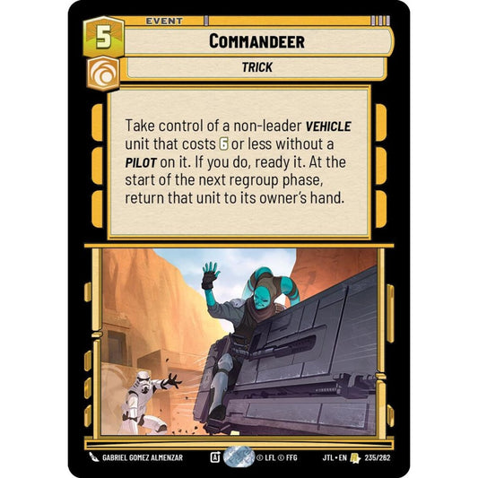 Commandeer, R, JTL 235), Star Wars Unlimited