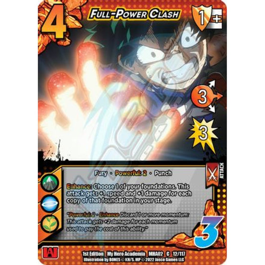 Full-Power Clash, 12/117, C, UniVersus, MHA02 Crimson Rampage