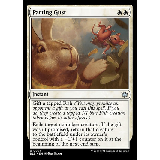 Parting Gust, 24, uncommon, Magic: The Gathering, Bloomburrow