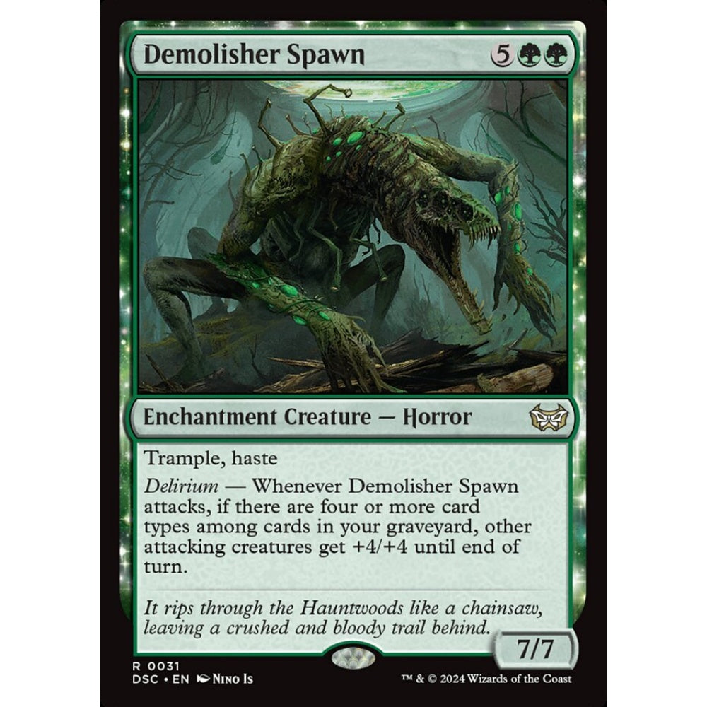 Demolisher Spawn, 31, rare, Magic: The Gathering, Duskmourn: House of Horror