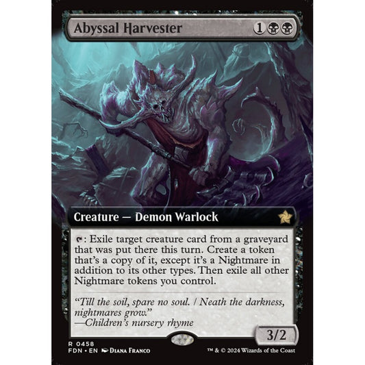 Abyssal Harvester, 458, rare, Magic: The Gathering, Foundations