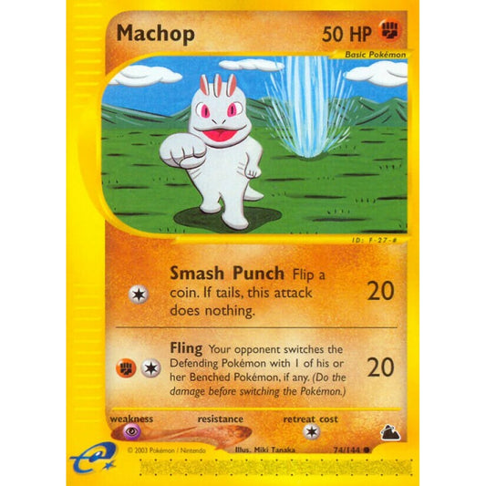 Machop Common 74/144 Pokemon Card Game Skyridge