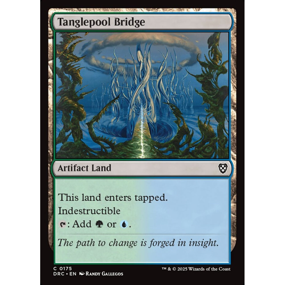 Tanglepool Bridge, 175, common, Magic: The Gathering, Aetherdrift Commander