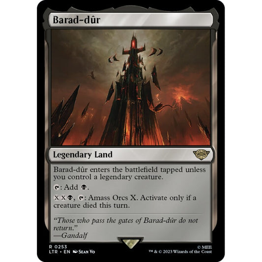 Barad-dûr, rare, 253, Magic the Gathering, The Lord of the Rings: Tales of Middle-earth