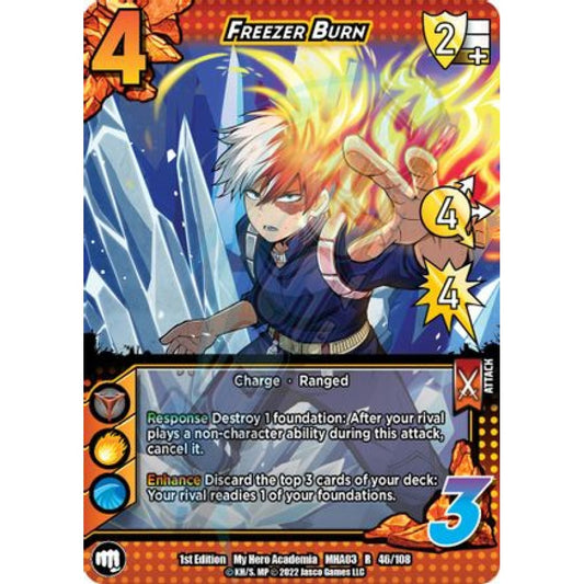 Freezer Burn, 46/108, R, UniVersus, MHA03 Heroes Clash