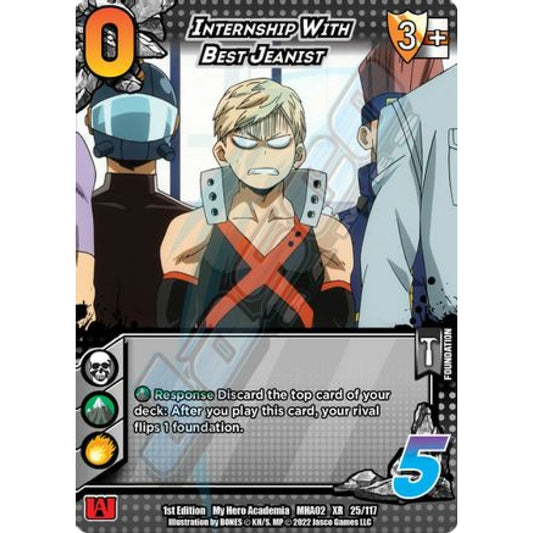 Internship With Best Jeanist, 25/117, XR, UniVersus, MHA02 Crimson Rampage