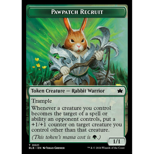 Pawpatch Recruit, 21, common, Magic: The Gathering, Bloomburrow