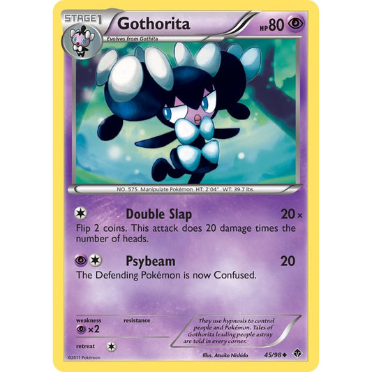 Gothorita Uncommon 45/98 Pokemon Card Game Emerging Powers