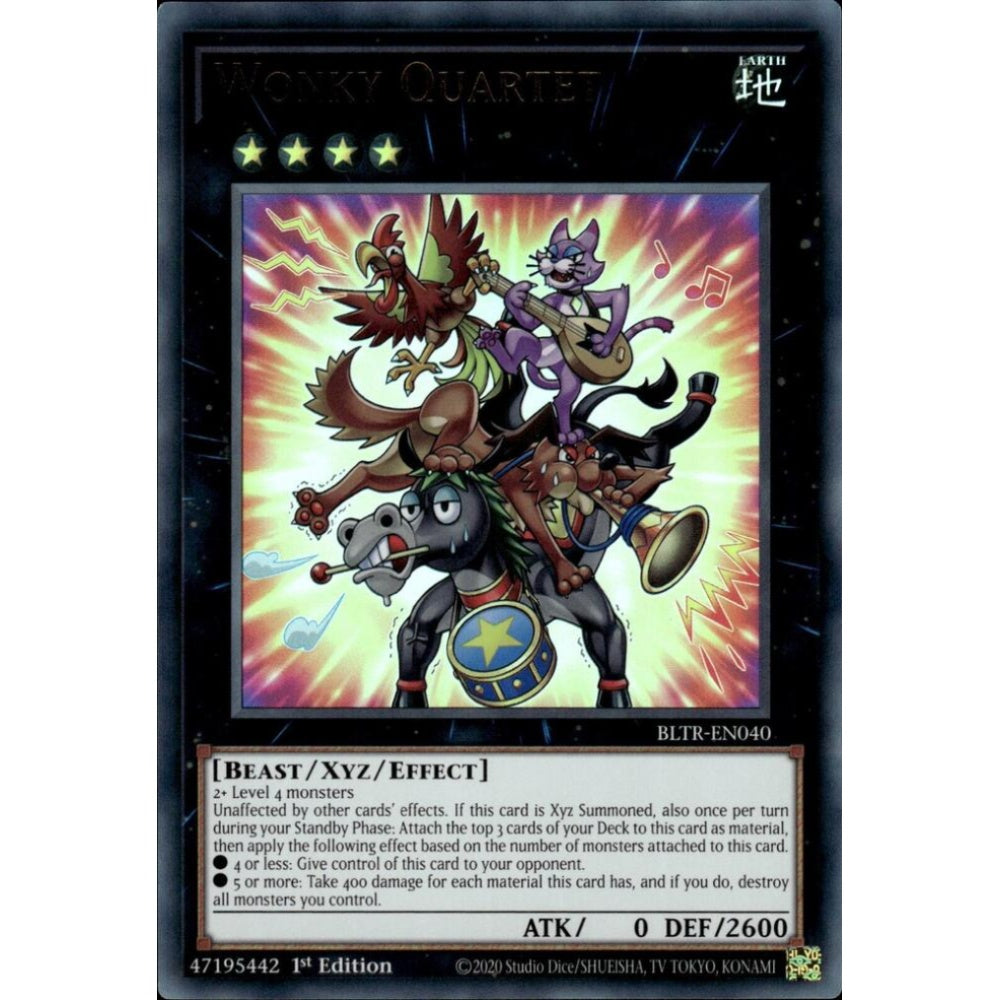 Wonky Quartet BLTR-EN040 Ultra Yu-Gi-Oh Battles of Legend: Terminal Revenge