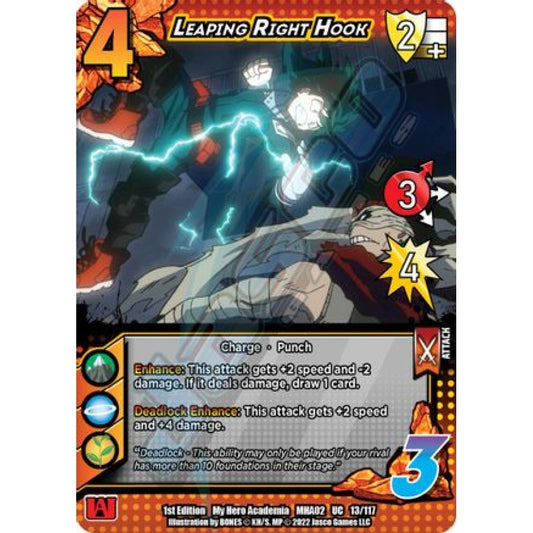 Leaping Right Hook, 13/117, UC, UniVersus, MHA02 Crimson Rampage