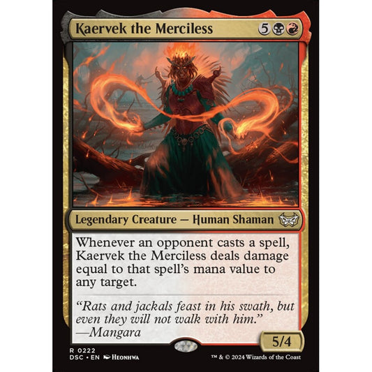 Kaervek the Merciless, 222, rare, Magic: The Gathering, Duskmourn: House of Horror