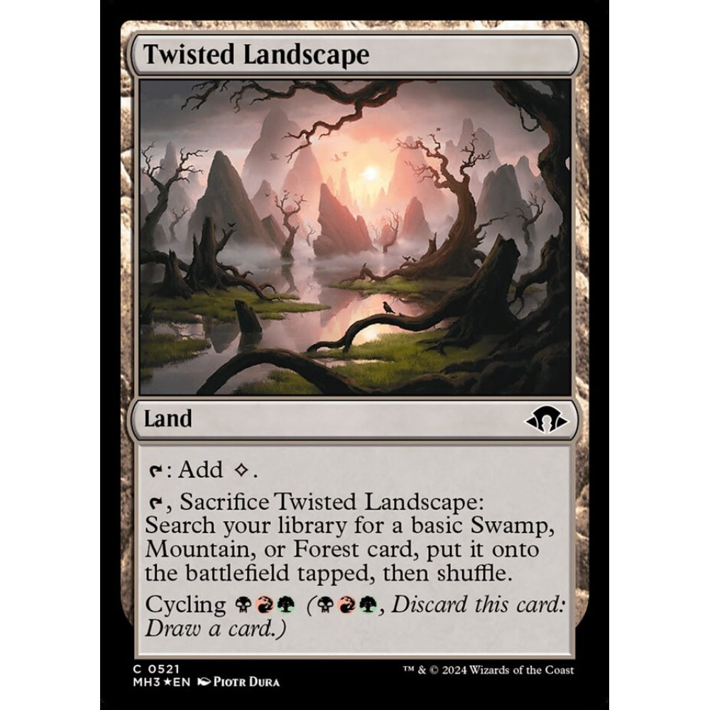 Twisted Landscape, 521, common, Magic: The Gathering, Modern Horizons 3