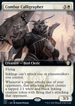 Combat Calligrapher - Commander: Strixhaven: Extras (Rare) [XC21-341]