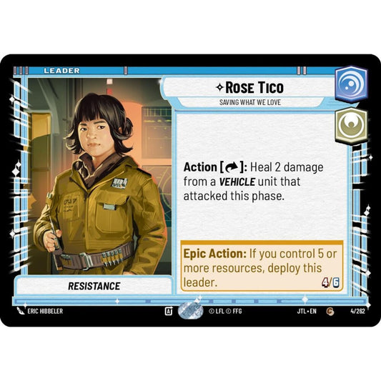 Rose Tico, C, JTL 004), Star Wars Unlimited