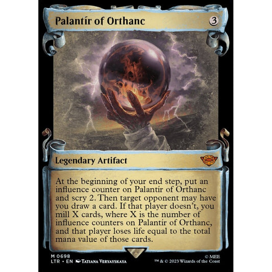 Palantír of Orthanc, mythic, 698, Magic the Gathering, The Lord of the Rings: Tales of Middle-earth