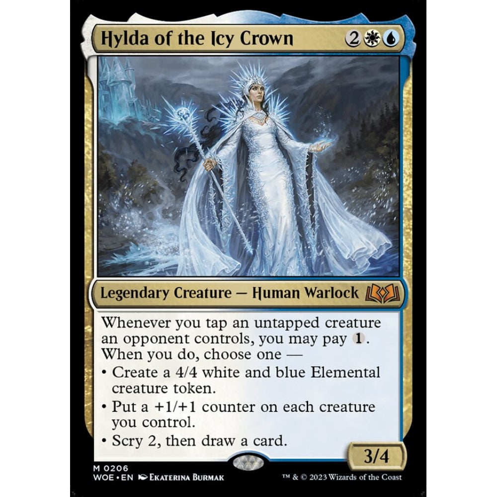 Hylda of the Icy Crown, mythic, 206, Magic the Gathering, Wilds of Eldraine