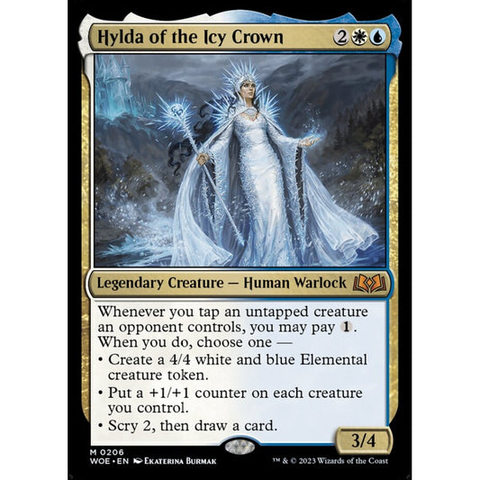 Hylda of the Icy Crown, mythic, 206, Magic the Gathering, Wilds of Eldraine