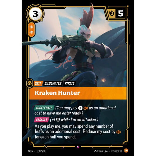 Kraken Hunter OGN-150/298 Riftbound Card Game Origins Rare
