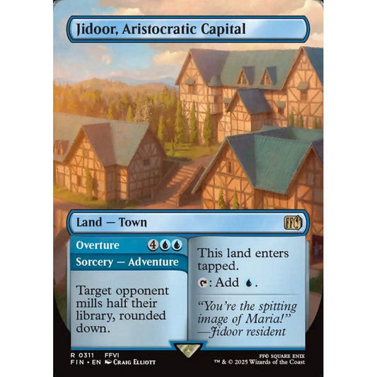 Jidoor, Aristocratic Capital // Overture rare 311 Magic the Gathering Final Fantasy