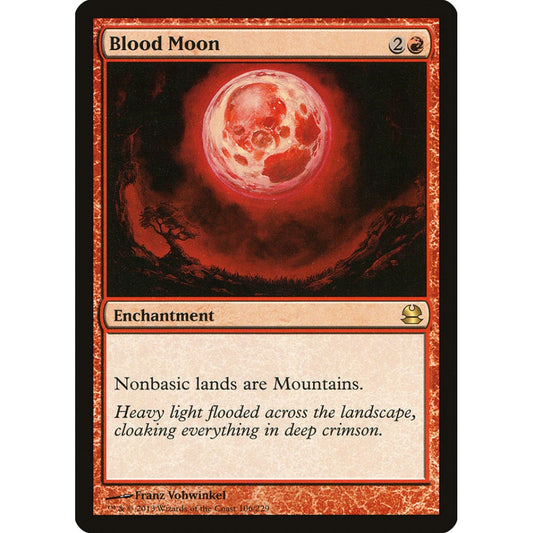 Blood Moon rare 106 Magic the Gathering Modern Masters