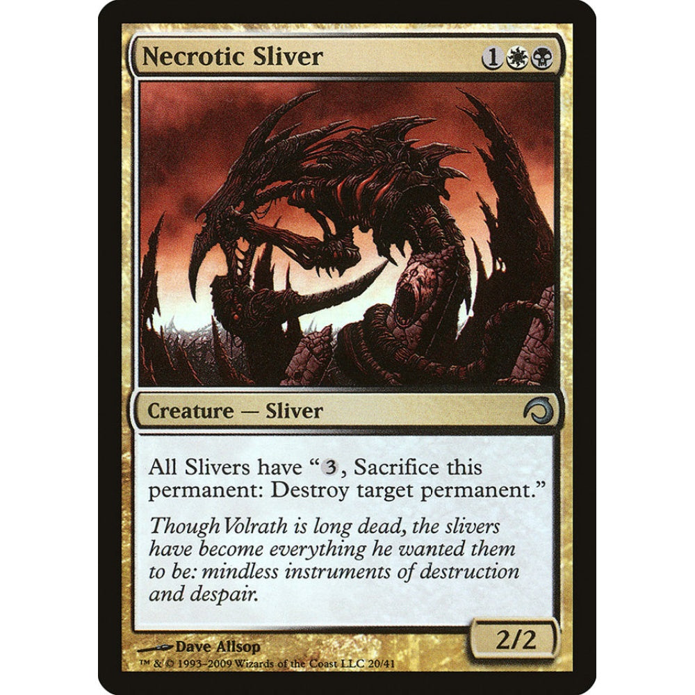 Necrotic Sliver uncommon 20 Magic the Gathering Premium Deck Series: Slivers
