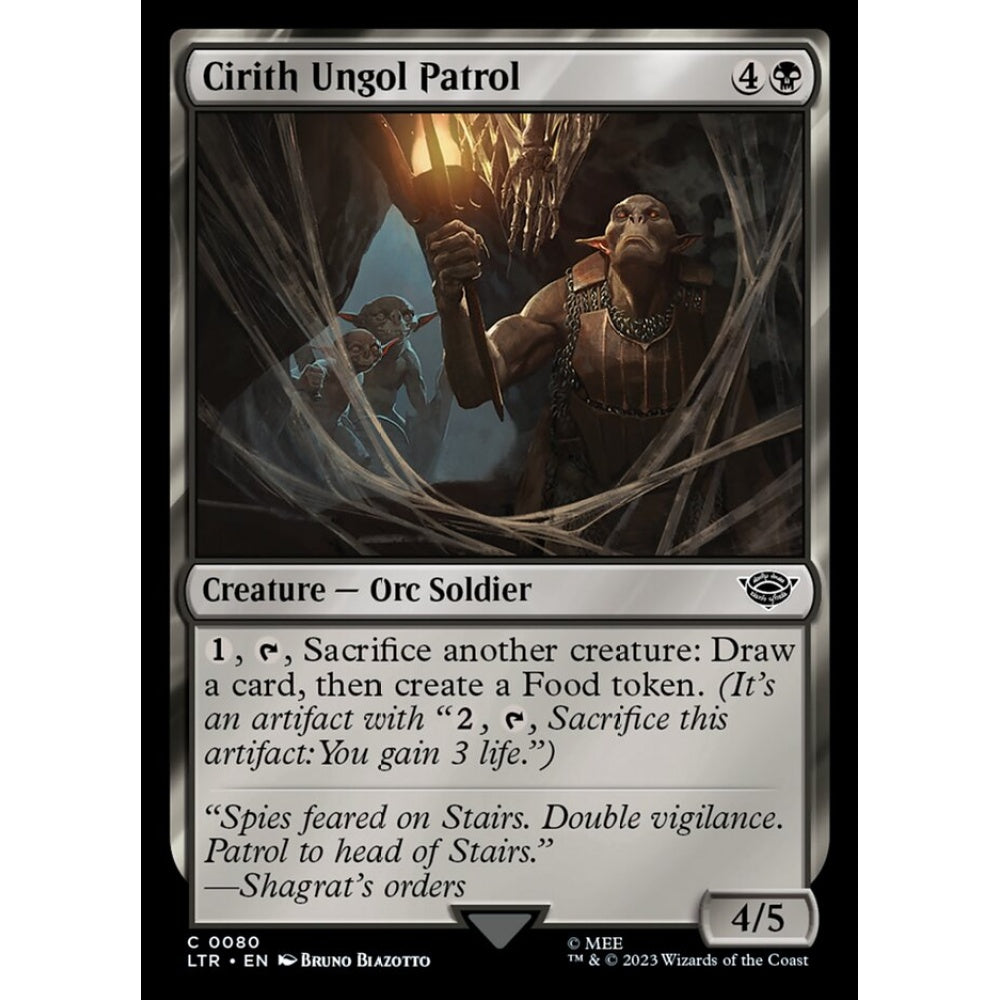 Cirith Ungol Patrol, common, 80, Magic the Gathering, The Lord of the Rings: Tales of Middle-earth