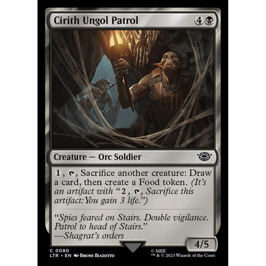 Cirith Ungol Patrol, common, 80, Magic the Gathering, The Lord of the Rings: Tales of Middle-earth