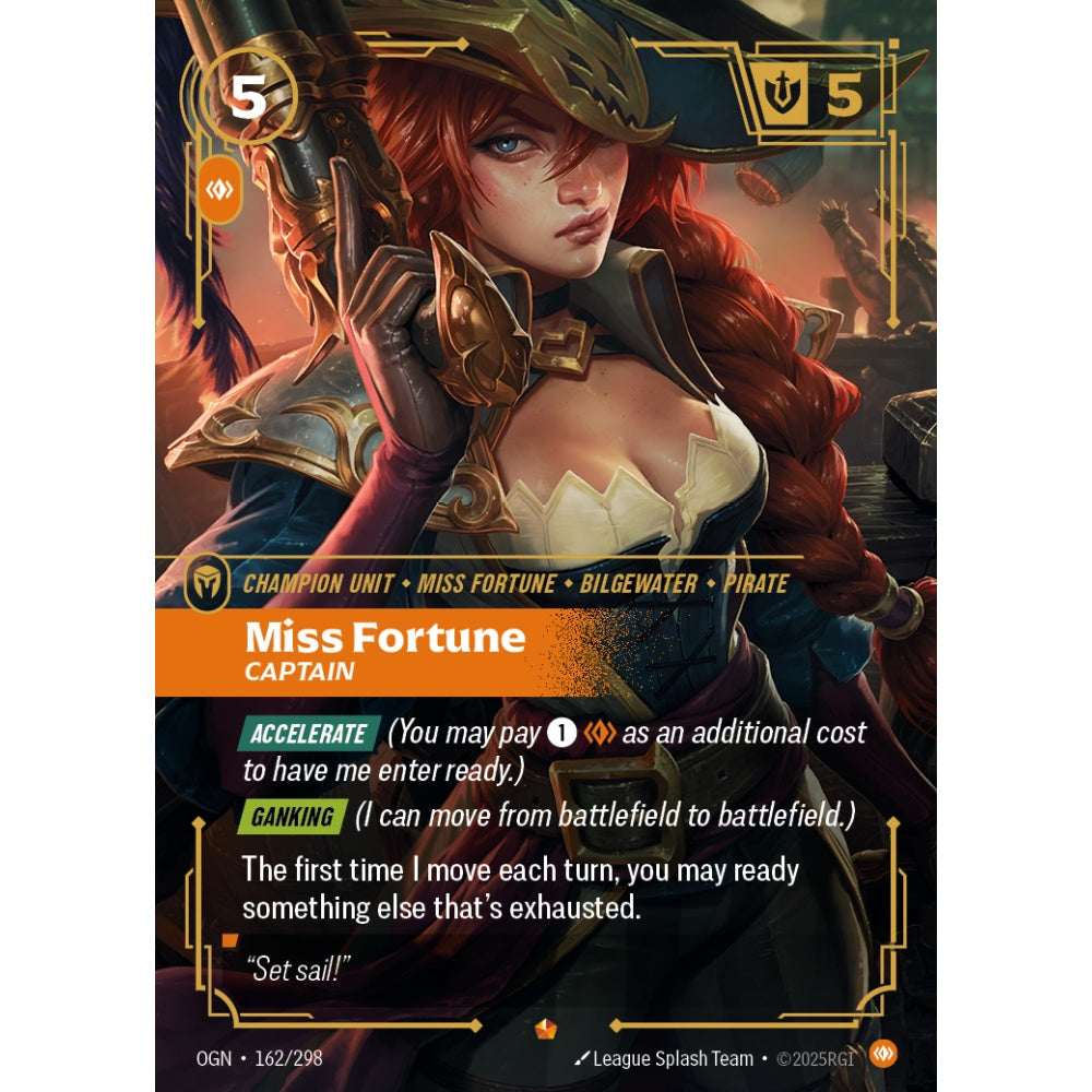 Miss Fortune, Captain OGN-162/298 Riftbound Card Game Origins Epic
