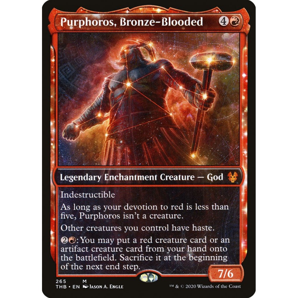Purphoros, Bronze-Blooded mythic 265 Magic the Gathering Theros Beyond Death
