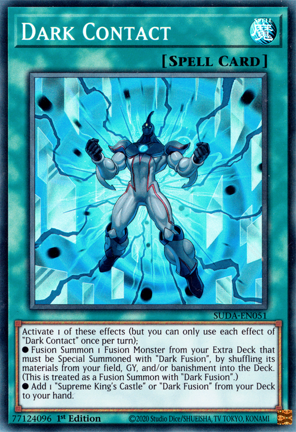 Dark Contact SUDA-EN051 Super Super Rare Yu-Gi-Oh Supreme Darkness in Art