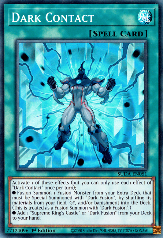 Dark Contact SUDA-EN051 Super Super Rare Yu-Gi-Oh Supreme Darkness in Art