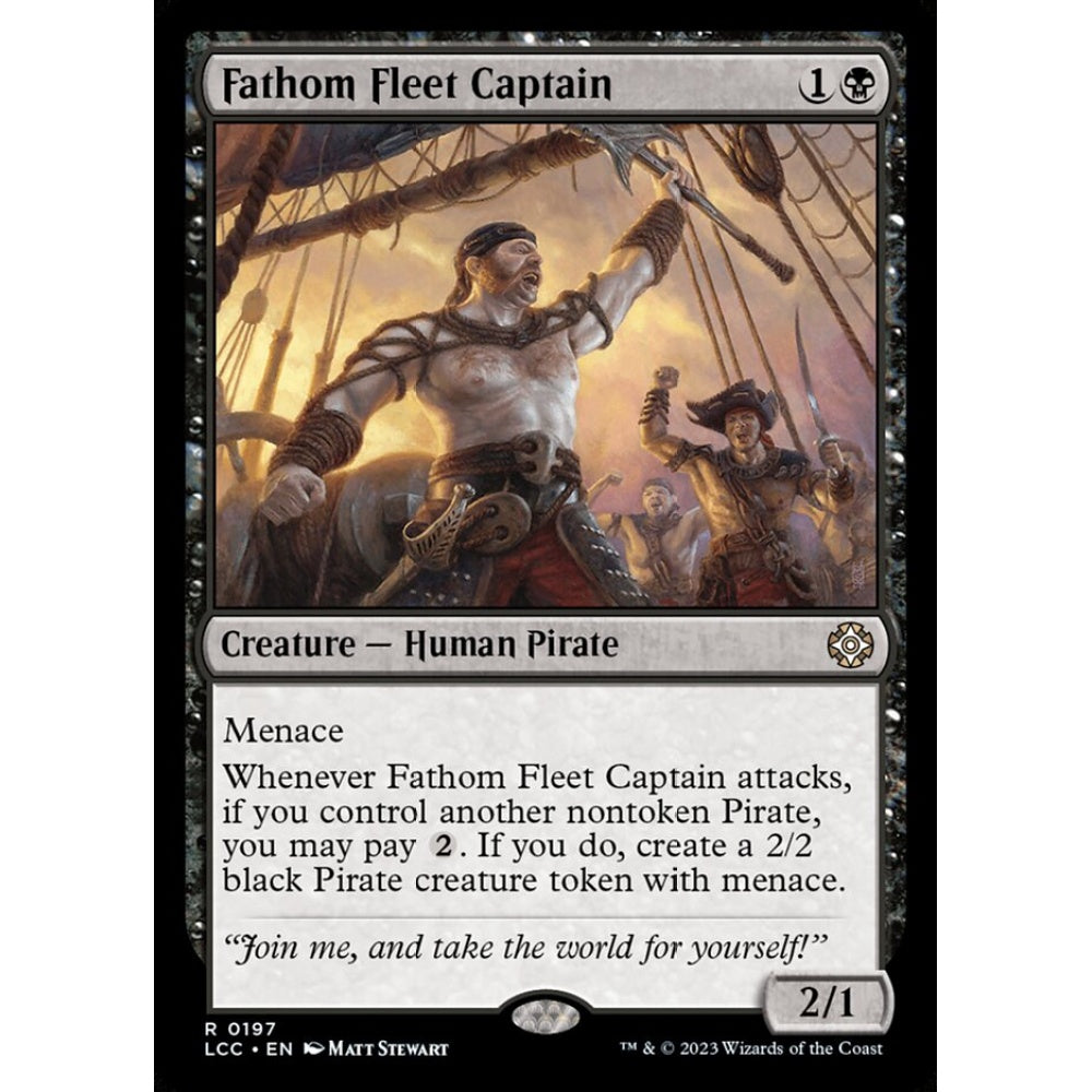 Fathom Fleet Captain rare 197 Magic the Gathering The Lost Caverns of Ixalan Commander