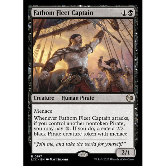 Fathom Fleet Captain rare 197 Magic the Gathering The Lost Caverns of Ixalan Commander