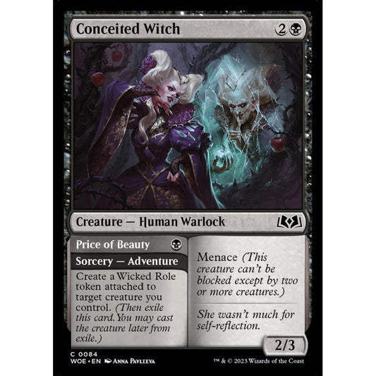 Conceited Witch // Price of Beauty, common, 84, Magic the Gathering, Wilds of Eldraine