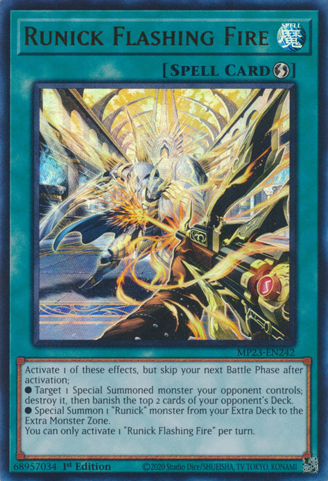 Runick Flashing Fire TAMA-EN030 Super Super Rare Yu-Gi-Oh Tactical Masters in Art
