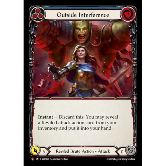 Outside Interference SUP066 Majestic Flesh & Blood Trading Card Game Super Slam in Regular Art