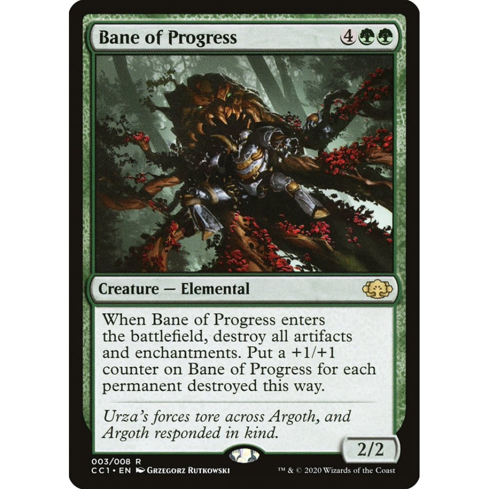 Bane of Progress rare 3 Magic the Gathering Commander Collection: Green